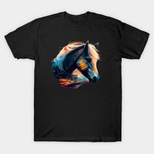 Colorful Fjord Horse Artwork 1 T-Shirt